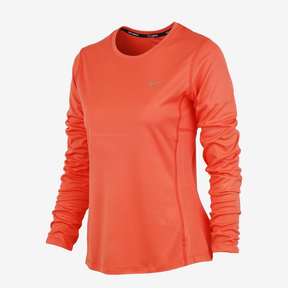 Nike Orange Dry Fit Long Sleeve
